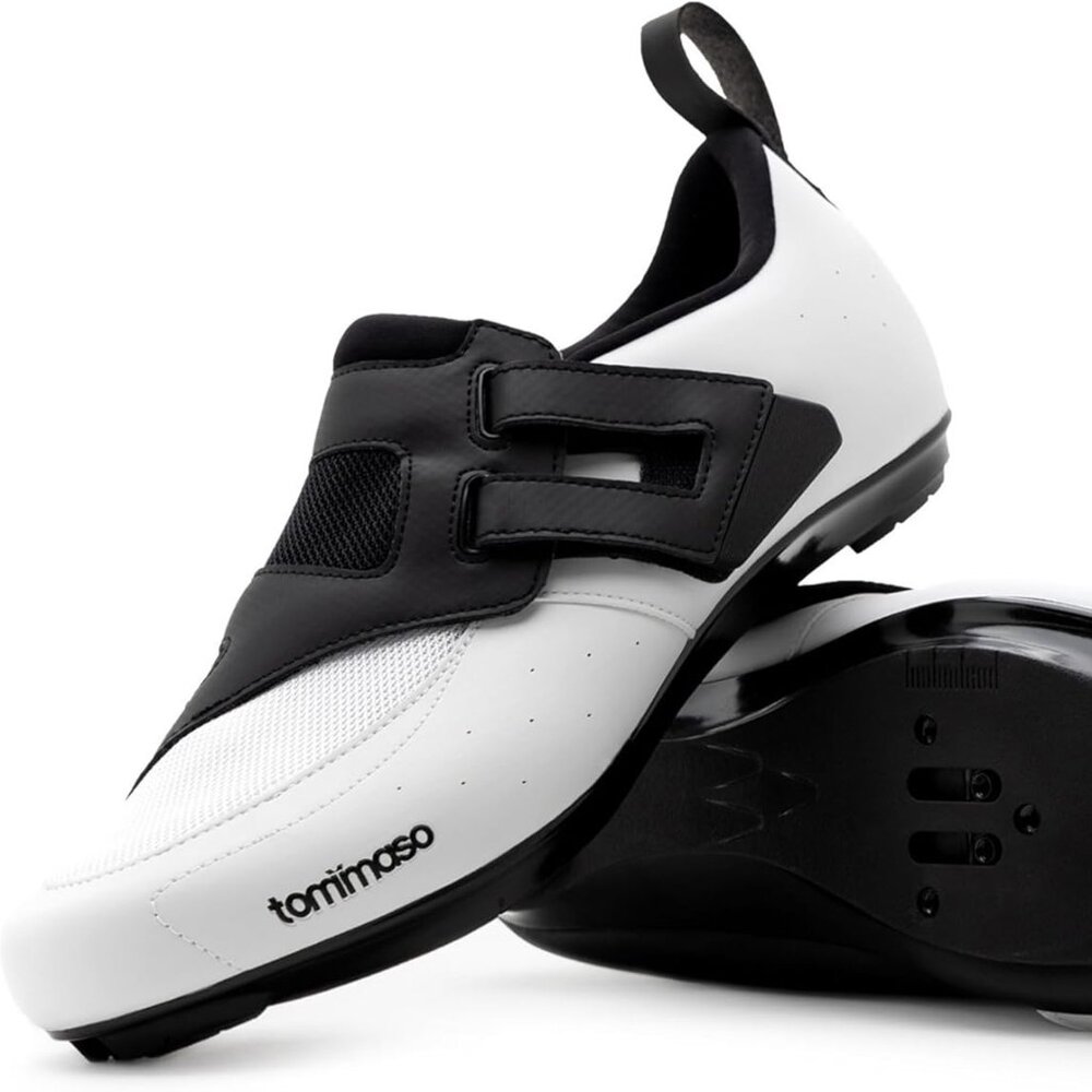 Tommaso Veloce II Cycling Shoes White Black EU 40 Women’s 9 Road Bike NIB
